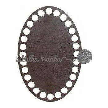 Dno na košík wenge ovál 10x15cm