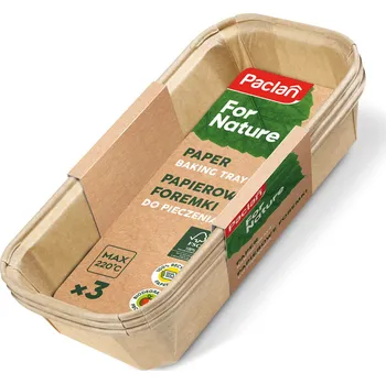 Nádoba na pečení Paclan For Nature kompostovatelné papírové formičky na pečení 3ks