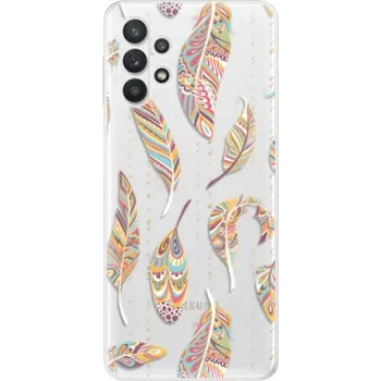 Telefonní příslušenství Odolné silikonové pouzdro iSaprio - Feather pattern 02 - Samsung Galaxy A32 5G