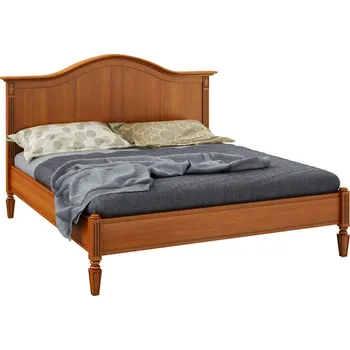 Postel Postel dvoulůžko čelo dřevo 06x750, třešeň světlá