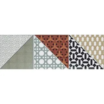 Dlažba Dekor RAKO Deco mix barev 15x45 cm mat DDPP2659.1