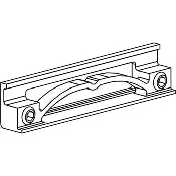 HAWA REGAL - A 25 H/GR středová zarážka, plast šedý