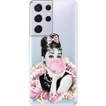 Pouzdro na mobilní telefon Odolné silikonové pouzdro iSaprio - Pink Bubble - Samsung Galaxy S21 Ultra