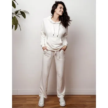 THE BOW ATTITUDE neformální tepláky bílé BOW06 Barva: Bílá, Velikost: XS