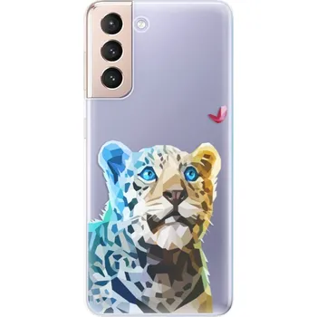 Pouzdro na mobilní telefon Odolné silikonové pouzdro iSaprio - Leopard With Butterfly - Samsung Galaxy S21