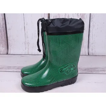 Chlapecké holínky Holínky gumáčky Wolf zelenočerné s autem velikost: 34