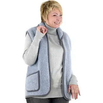 Dámská vesta Vesta z ovčí vlny Pyrenees S-XL světle modrá, Barevné varianty Světle modrá, Velikosti S 200-100-00079