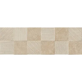 Obklad Dekor Ragno Eterna greige strutturato Quadro 3D 30x90 cm mat ETR8HW