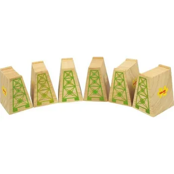 Vláček a vláčkodráha Bigjigs Rail Mostní pilíře 6 ks