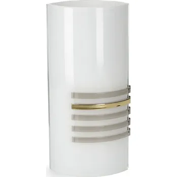 Váza Skleněná váza bílá LUXURY gold