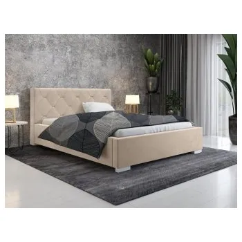 Postel Čalouněná postel Troja 140/200 cm s úložným prostorem jasmine