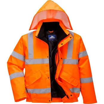 PW S463 Bunda reflex.ORANŽOVÁ - v. XXXL