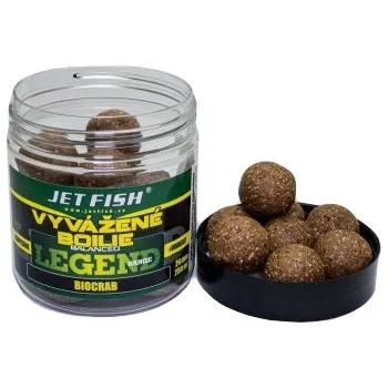 Boilies Vyvážené Boilie JetFish Legend Range 24mm 250ml Seafood Švestka/Česnek