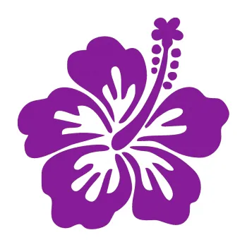 Samolepící dekorace Kytička 001 pravá ibišek (14 - fialová) SAMOLEPKA NA AUTO, NÁLEPKA, FÓLIE, POLEP, TUNING, VLASTNÍ TEXT, TISK, AUTOSAMOLEPKY.cz, POLEPY, OBRÁZEK, LOGO, 3D STICKERS