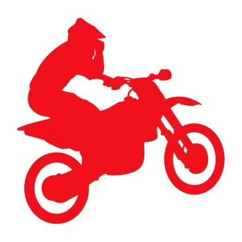 Samolepící dekorace SAMOLEPKA Motorka 027 pravá motokros (10 - červená) NA AUTO, NÁLEPKA, FÓLIE, POLEP, TUNING, VLASTNÍ TEXT, TISK, AUTOSAMOLEPKY.cz, POLEPY, OBRÁZEK, LOGO, SAMOLEPKY
