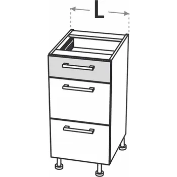 Kuchyňská skříňka Kuchyňská skříňka Duo XL DS50/3