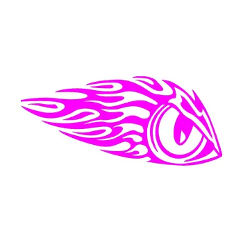 Samolepicí dekorace na vozidlo Animal flames 016 pravá zvířecí oko (72 - Fluorescentní růžová) SAMOLEPKA NA AUTO, NÁLEPKA, FÓLIE, POLEP, TUNING, VLASTNÍ TEXT, TISK, AUTOSAMOLEPKY.cz, POLEPY, OBRÁZEK, LOGO, 3D STICKERS