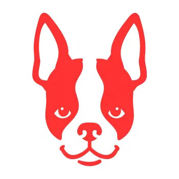 Polep vozidla Pes 066 Bostonský teriér (02 - světle červená) SAMOLEPKA NA AUTO, NÁLEPKA, FÓLIE, POLEP, TUNING, VLASTNÍ TEXT, TISK, AUTOSAMOLEPKY.cz, POLEPY, OBRÁZEK, LOGO, 3D STICKERS