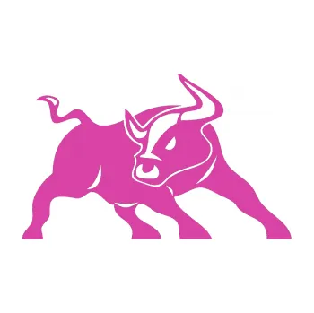 Samolepící dekorace Býk 003 pravá (16 - růžová) SAMOLEPKA NA AUTO, NÁLEPKA, FÓLIE, POLEP, TUNING, VLASTNÍ TEXT, TISK, AUTOSAMOLEPKY.cz, POLEPY, OBRÁZEK, LOGO, 3D STICKERS