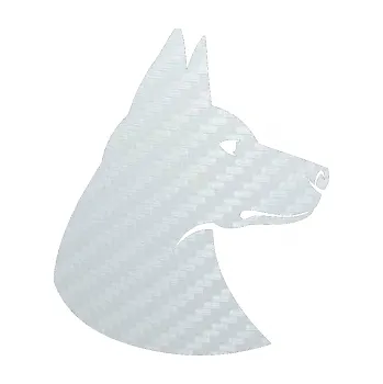 Polep vozidla SAMOLEPKA Pes 059 pravá (51 - 3D karbon bílý) NA AUTO, NÁLEPKA, FÓLIE, POLEP, TUNING, VLASTNÍ TEXT, TISK, AUTOSAMOLEPKY.cz, POLEPY, OBRÁZEK, LOGO, SAMOLEPKY