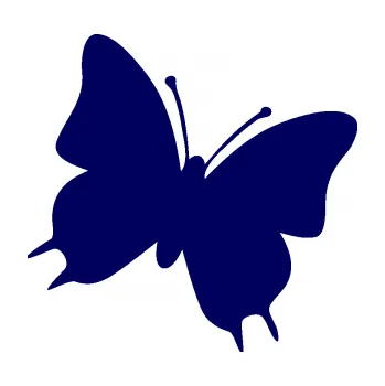 Samolepící dekorace SAMOLEPKA Motýl 007 pravá (23 - tmavě modrá) NA AUTO, NÁLEPKA, FÓLIE, POLEP, TUNING, VLASTNÍ TEXT, TISK, AUTOSAMOLEPKY.cz, POLEPY, OBRÁZEK, LOGO, SAMOLEPKY