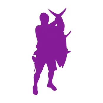 Polep vozidla SAMOLEPKA Rybář 003 pravá (14 - fialová) NA AUTO, NÁLEPKA, FÓLIE, POLEP, TUNING, VLASTNÍ TEXT, TISK, AUTOSAMOLEPKY.cz, POLEPY, OBRÁZEK, LOGO, SAMOLEPKY