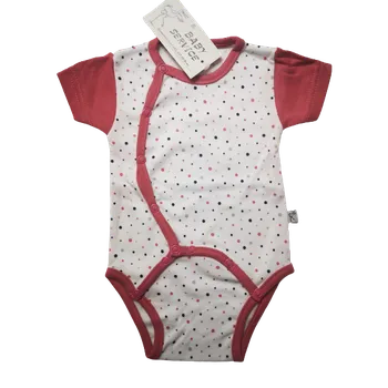 Dívíčí zavinovací body baby service 2123 puntíky Rozměr: 74