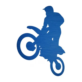Samolepící dekorace SAMOLEPKA Motorka 035 levá motokros (65 - škrábaný kov modrý) NA AUTO, NÁLEPKA, FÓLIE, POLEP, TUNING, VLASTNÍ TEXT, TISK, AUTOSAMOLEPKY.cz, POLEPY, OBRÁZEK, LOGO, SAMOLEPKY