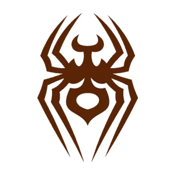 Samolepící dekorace SAMOLEPKA Pavouk 008 (15 - hnědá) NA AUTO, NÁLEPKA, FÓLIE, POLEP, TUNING, VLASTNÍ TEXT, TISK, AUTOSAMOLEPKY.cz, POLEPY, OBRÁZEK, LOGO, SAMOLEPKY