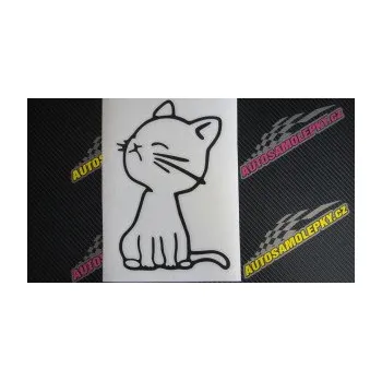 Samolepící dekorace SAMOLEPKA Kočka 016 levá (10 - červená) NA AUTO, NÁLEPKA, FÓLIE, POLEP, TUNING, VLASTNÍ TEXT, TISK, AUTOSAMOLEPKY.cz, POLEPY, OBRÁZEK, LOGO, SAMOLEPKY