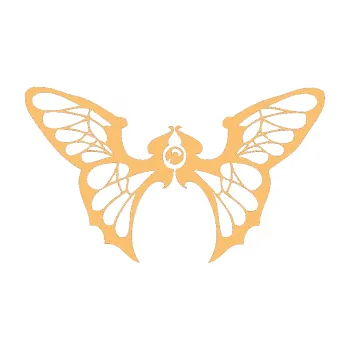 Samolepící dekorace Motýl 001 pravá (08 - béžová) SAMOLEPKA NA AUTO, NÁLEPKA, FÓLIE, POLEP, TUNING, VLASTNÍ TEXT, TISK, AUTOSAMOLEPKY.cz, POLEPY, OBRÁZEK, LOGO, 3D STICKERS