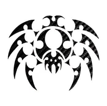 Samolepící dekorace Pavouk 012 (50 - 3D karbon černý) SAMOLEPKA NA AUTO, NÁLEPKA, FÓLIE, POLEP, TUNING, VLASTNÍ TEXT, TISK, AUTOSAMOLEPKY.cz, POLEPY, OBRÁZEK, LOGO, 3D STICKERS