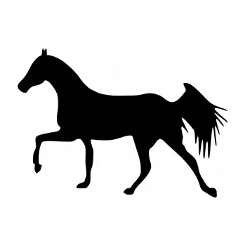 Samolepící dekorace SAMOLEPKA Kůň 001 levá (01 - černá) NA AUTO, NÁLEPKA, FÓLIE, POLEP, TUNING, VLASTNÍ TEXT, TISK, AUTOSAMOLEPKY.cz, POLEPY, OBRÁZEK, LOGO, SAMOLEPKY