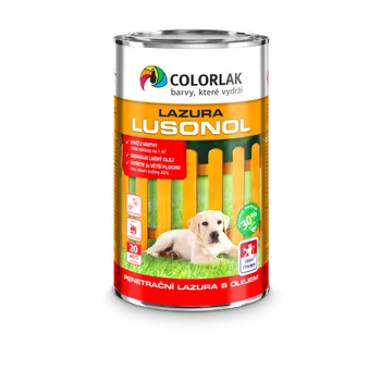 Lak na dřevo Colorlak LUSONOL S1023 penetrační lazura 2,5L 0020 - kaštan