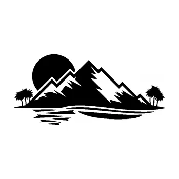 Samolepící dekorace SAMOLEPKA Krajina hory 004 levá (01 - černá) NA AUTO, NÁLEPKA, FÓLIE, POLEP, TUNING, VLASTNÍ TEXT, TISK, AUTOSAMOLEPKY.cz, POLEPY, OBRÁZEK, LOGO, SAMOLEPKY