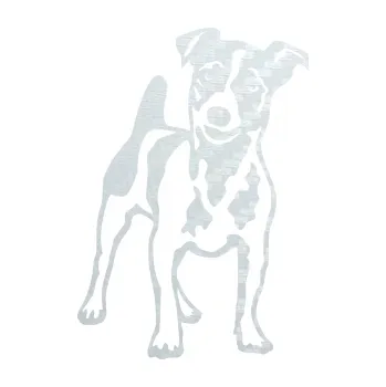 samolepka Pes 144 pravá Jack Russel terier (51 - 3D karbon bílý) SAMOLEPKA NA AUTO, NÁLEPKA, FÓLIE, POLEP, TUNING, VLASTNÍ TEXT, TISK, AUTOSAMOLEPKY.cz, POLEPY, OBRÁZEK, LOGO, 3D STICKERS