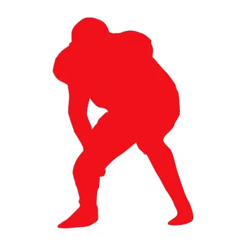 Polep vozidla SAMOLEPKA Americký fotbal 007 levá (10 - červená) NA AUTO, NÁLEPKA, FÓLIE, POLEP, TUNING, VLASTNÍ TEXT, TISK, AUTOSAMOLEPKY.cz, POLEPY, OBRÁZEK, LOGO, SAMOLEPKY