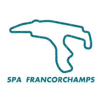 Samolepící dekorace Okruh Spa Francorchamps (92 - Ultra Metalic tyrkysová) SAMOLEPKA NA AUTO, NÁLEPKA, FÓLIE, POLEP, TUNING, VLASTNÍ TEXT, TISK, AUTOSAMOLEPKY.cz, POLEPY, OBRÁZEK, LOGO, 3D STICKERS