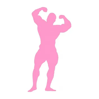 Polep vozidla Kulturista 003 levá (24 - světle růžová) SAMOLEPKA NA AUTO, NÁLEPKA, FÓLIE, POLEP, TUNING, VLASTNÍ TEXT, TISK, AUTOSAMOLEPKY.cz, POLEPY, OBRÁZEK, LOGO, 3D STICKERS