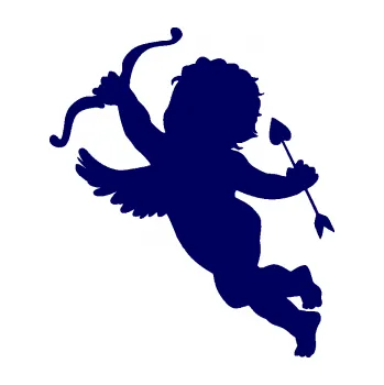 Samolepící dekorace Amor 002 levá (23 - tmavě modrá) SAMOLEPKA NA AUTO, NÁLEPKA, FÓLIE, POLEP, TUNING, VLASTNÍ TEXT, TISK, AUTOSAMOLEPKY.cz, POLEPY, OBRÁZEK, LOGO, 3D STICKERS