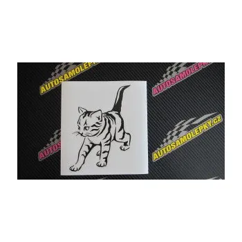 Samolepící dekorace Koťátko 004 levá (12 - zelená) SAMOLEPKA NA AUTO, NÁLEPKA, FÓLIE, POLEP, TUNING, VLASTNÍ TEXT, TISK, AUTOSAMOLEPKY.cz, POLEPY, OBRÁZEK, LOGO, 3D STICKERS