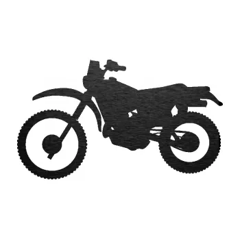 Samolepící dekorace Motorka 046 levá (63 - škrábaný kov černý) SAMOLEPKA NA AUTO, NÁLEPKA, FÓLIE, POLEP, TUNING, VLASTNÍ TEXT, TISK, AUTOSAMOLEPKY.cz, POLEPY, OBRÁZEK, LOGO, 3D STICKERS