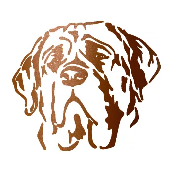 Polep vozidla Pes 125 levá anglický mastif (44 - měděná metalíza) SAMOLEPKA NA AUTO, NÁLEPKA, FÓLIE, POLEP, TUNING, VLASTNÍ TEXT, TISK, AUTOSAMOLEPKY.cz, POLEPY, OBRÁZEK, LOGO, 3D STICKERS