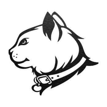 Samolepící dekorace SAMOLEPKA Kočka 003 levá (63 - škrábaný kov černý) NA AUTO, NÁLEPKA, FÓLIE, POLEP, TUNING, VLASTNÍ TEXT, TISK, AUTOSAMOLEPKY.cz, POLEPY, OBRÁZEK, LOGO, SAMOLEPKY