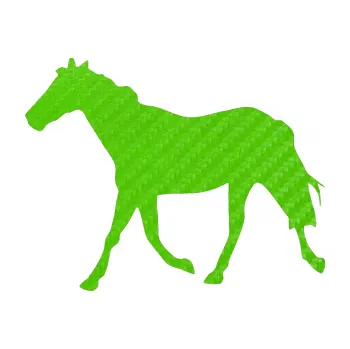 Samolepící dekorace SAMOLEPKA Kůň 012 levá (58 - 3D karbon zelený kawasaki) NA AUTO, NÁLEPKA, FÓLIE, POLEP, TUNING, VLASTNÍ TEXT, TISK, AUTOSAMOLEPKY.cz, POLEPY, OBRÁZEK, LOGO, SAMOLEPKY