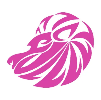 Samolepící dekorace SAMOLEPKA Lev zvěrokruh 003 levá (16 - růžová) NA AUTO, NÁLEPKA, FÓLIE, POLEP, TUNING, VLASTNÍ TEXT, TISK, AUTOSAMOLEPKY.cz, POLEPY, OBRÁZEK, LOGO, SAMOLEPKY