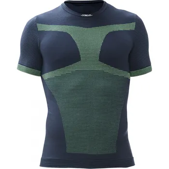 Pánské termoprádlo Pánské funkční tričko s krátkým rukávem IRON-IC - modro-žlutá Barva: Modro-žlutá, Velikost: L/XL