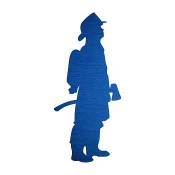 Samolepící dekorace SAMOLEPKA Hasič 002 pravá (65 - škrábaný kov modrý) NA AUTO, NÁLEPKA, FÓLIE, POLEP, TUNING, VLASTNÍ TEXT, TISK, AUTOSAMOLEPKY.cz, POLEPY, OBRÁZEK, LOGO, SAMOLEPKY