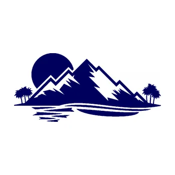 Samolepící dekorace SAMOLEPKA Krajina hory 004 levá (23 - tmavě modrá) NA AUTO, NÁLEPKA, FÓLIE, POLEP, TUNING, VLASTNÍ TEXT, TISK, AUTOSAMOLEPKY.cz, POLEPY, OBRÁZEK, LOGO, SAMOLEPKY