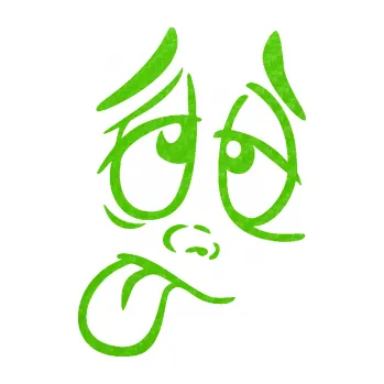 Samolepící dekorace SAMOLEPKA Obličej 006 levá unavený (58 - 3D karbon zelený kawasaki) NA AUTO, NÁLEPKA, FÓLIE, POLEP, TUNING, VLASTNÍ TEXT, TISK, AUTOSAMOLEPKY.cz, POLEPY, OBRÁZEK, LOGO, SAMOLEPKY